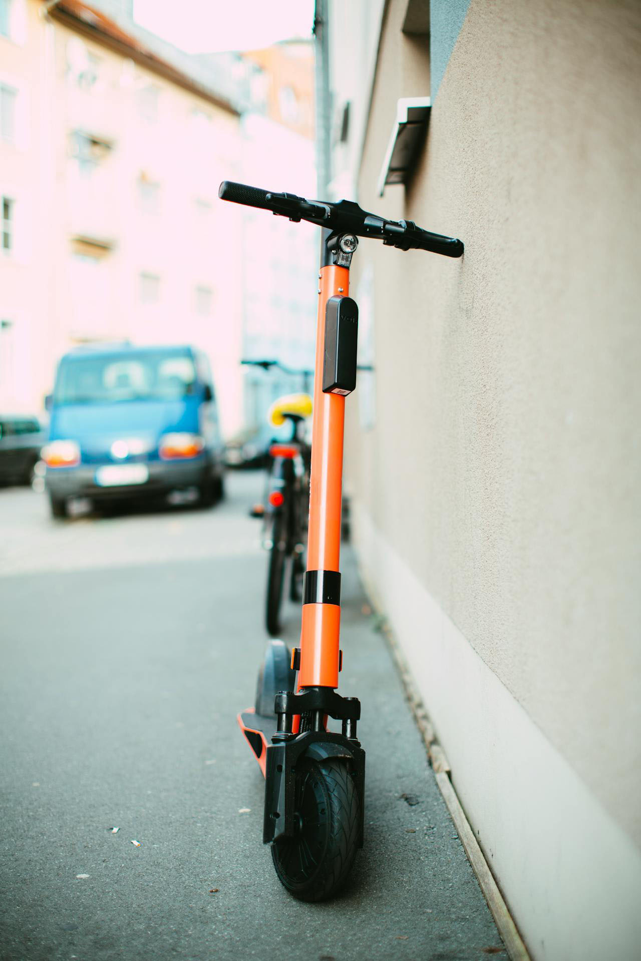 Black and Orange Electric Scooter